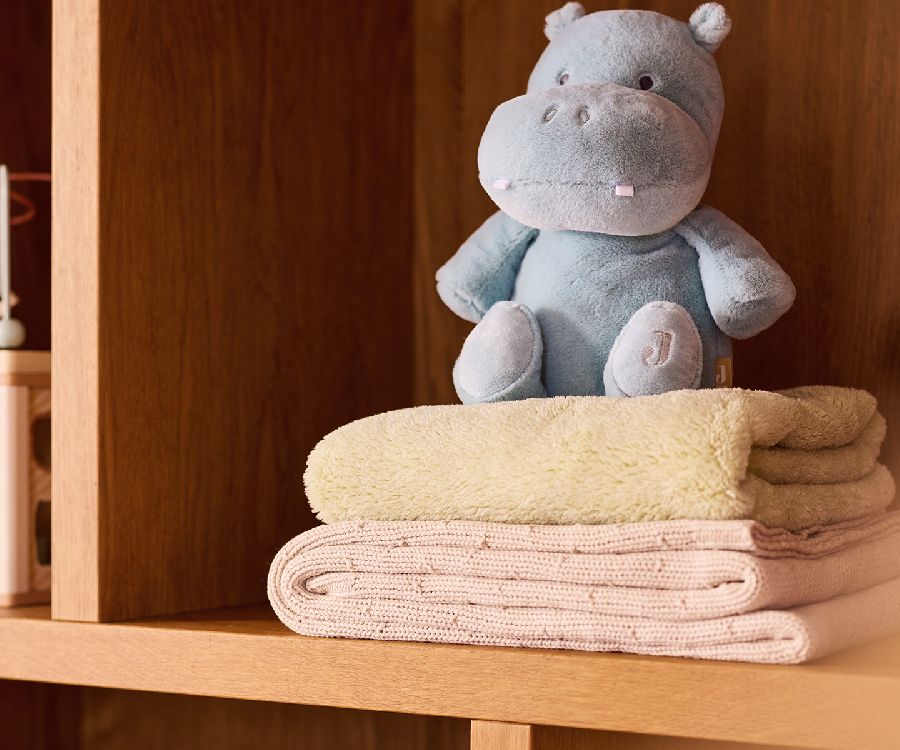 Deken Jollein, geschikt voor babybed 60x120/babybed 70x140 | Sprinkle Knit Silk Rose