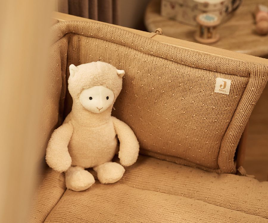 Tochtkussen Jollein Boxbumper, geschikt voor babybed/park | Sprinkle Knit Hazel