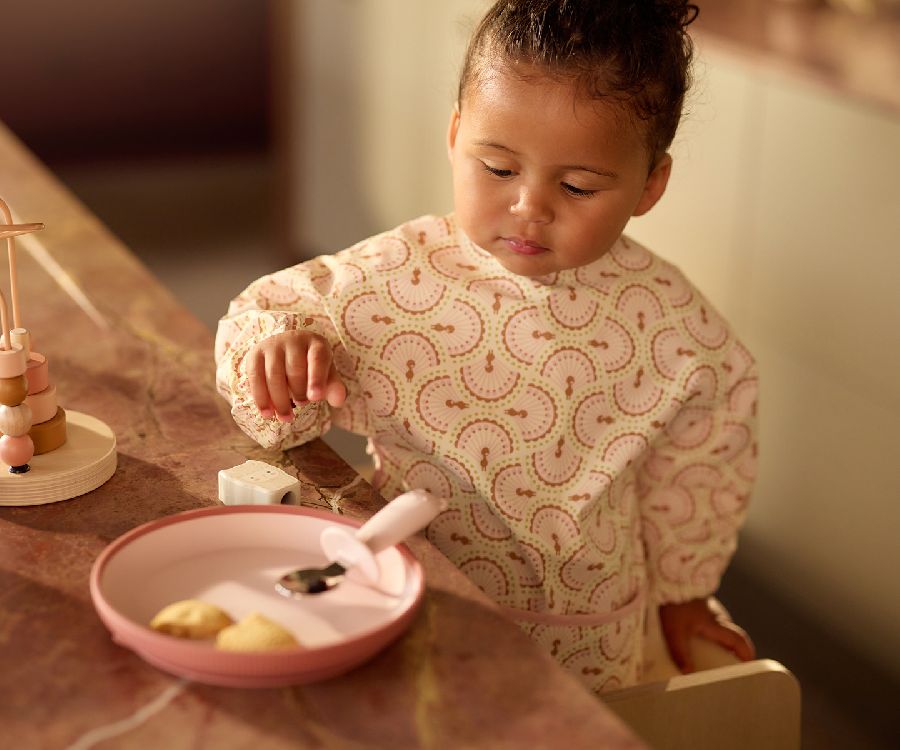 Slabbetje Jollein Slab Waterproof met mouw | Soft Plumes