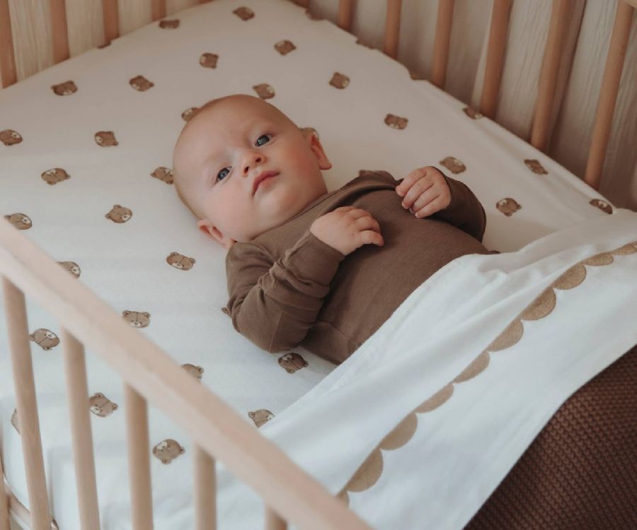 Hoeslaken Meyco Baby, geschikt voor babybed 60x120 | Bear