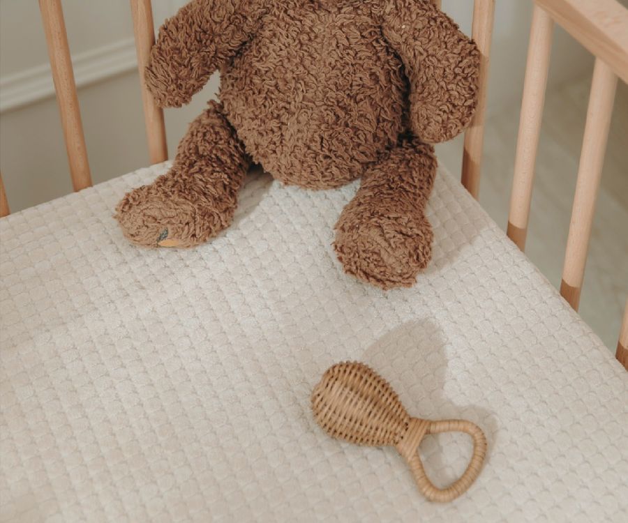 Hoeslaken Meyco Baby Deluxe Jacquard, geschikt voor park