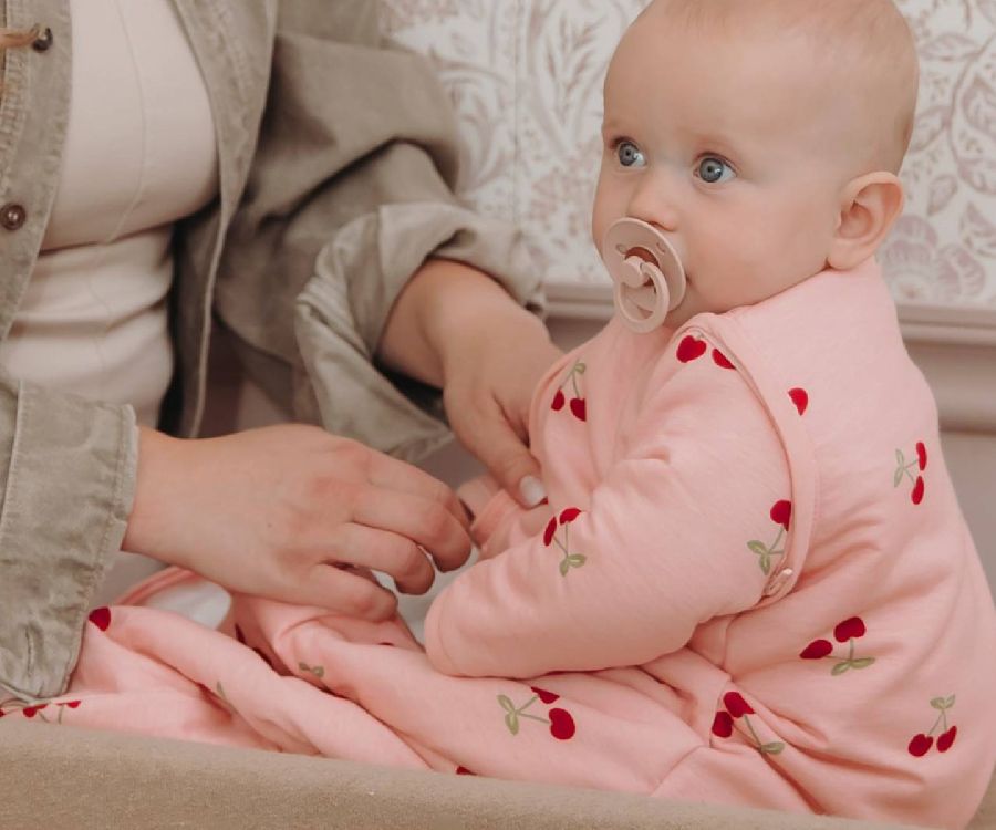 Slaapzak Meyco Baby, 0/3 maanden | Cherry