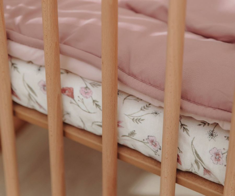 Hoeslaken Meyco Baby, geschikt voor park | Flower