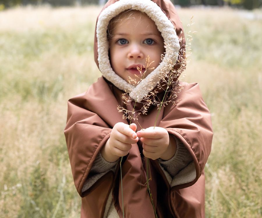 Poncho Bemini Reisponcho Rainy Teddy, regenponcho | Rainy choco