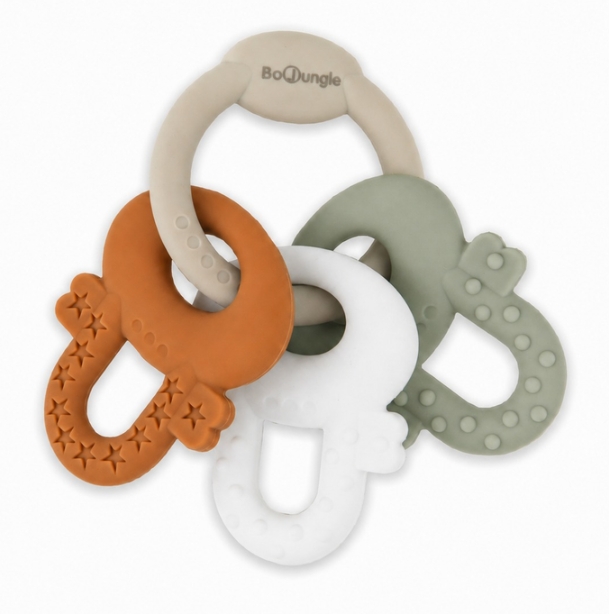 Bijtring BoJungle Silicone Teething Keys