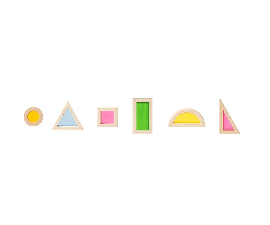 Blokken Sense2Play Rainbow Wooden Window Blocks Lumi'Sky | blokken