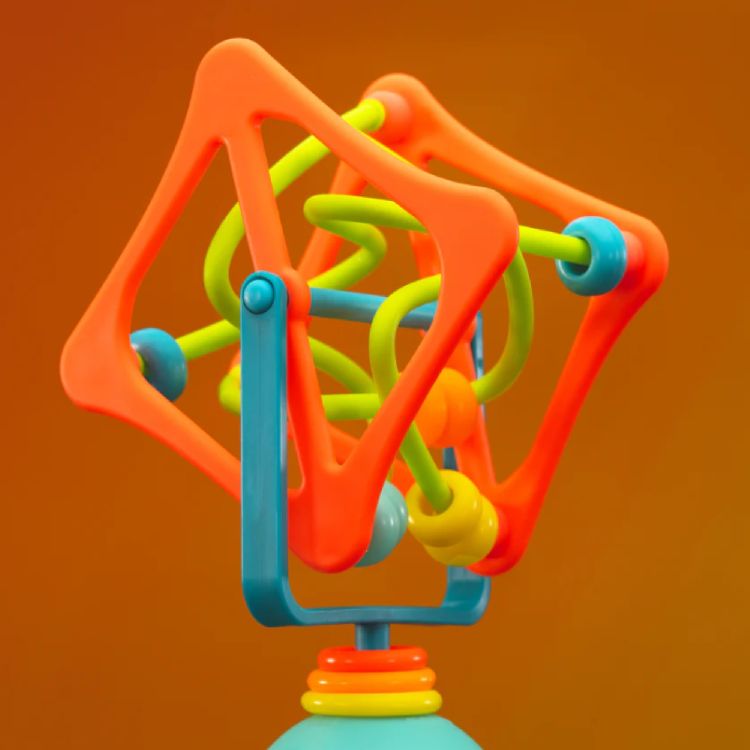 Zuignap speelgoed Sassy Spinning Cube Tray Toy