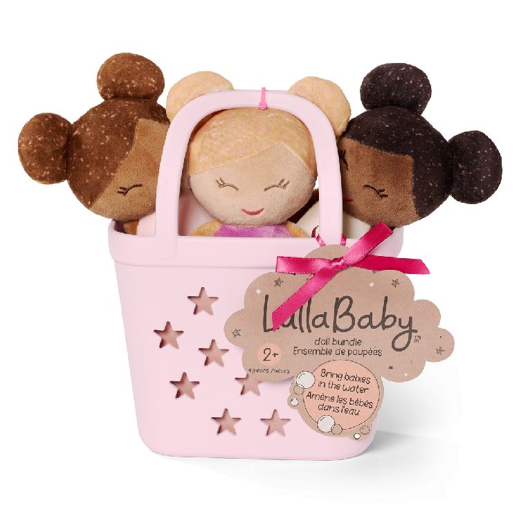 Pop LullaBaby 3 Baby Badpoppen in mandje