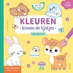 Kleurboek DELTAS Kleuren binnen de lijntjes - babydieren