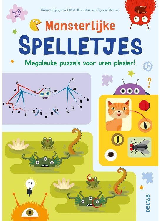 Invulboek DELTAS Monsterlijke spelletjes | puzzel- & spelletjesboek