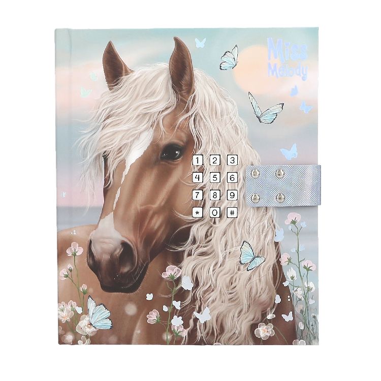 DAGBOEK Miss Melody, Dagboek Met Code En Geluid, paard