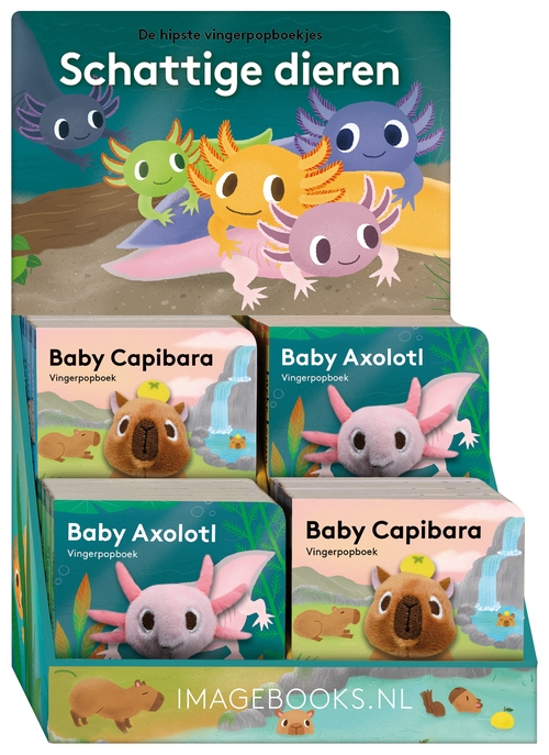 Verhalenboek IMAGE BOOKS Baby Axolotl/Baby Capibara | verhalenboek