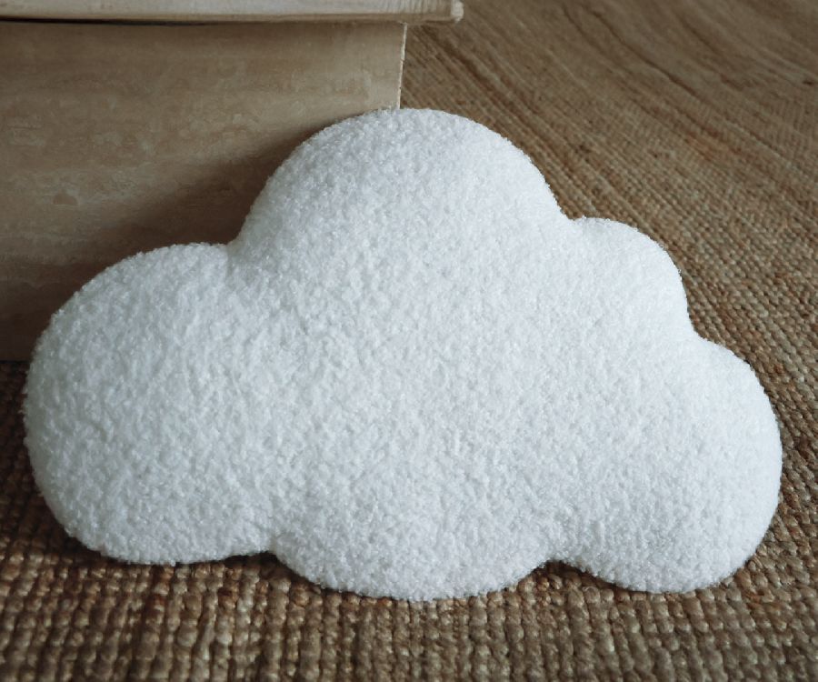 Nachtlamp Little Loua Cloud bouclé small