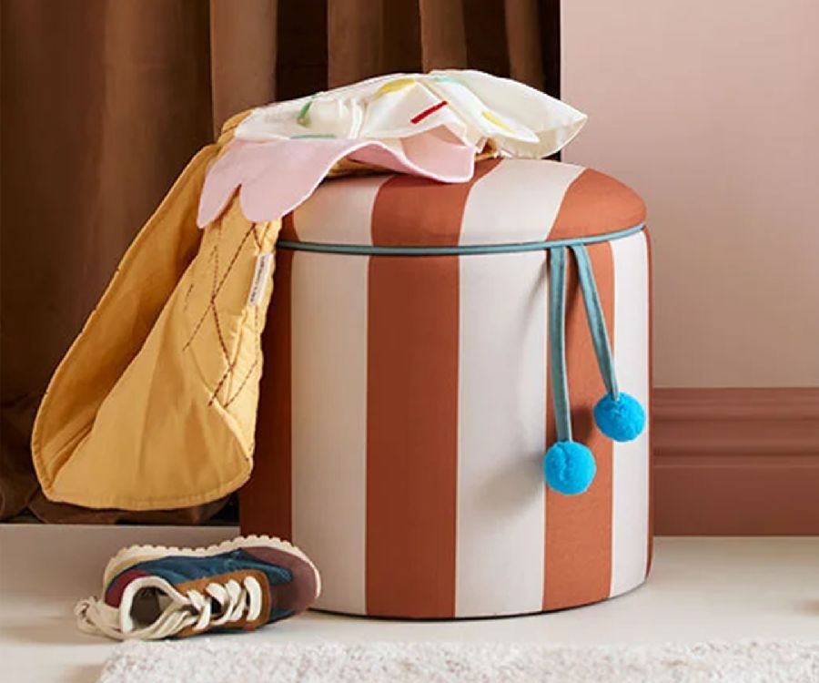 Poef Kids Concept, Pouffe cylinder with storage