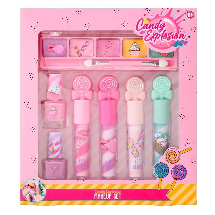 VERZORGINGSPRODUCT 1st, Candy Make-Up set, oogschaduw+lipglos+nagellak