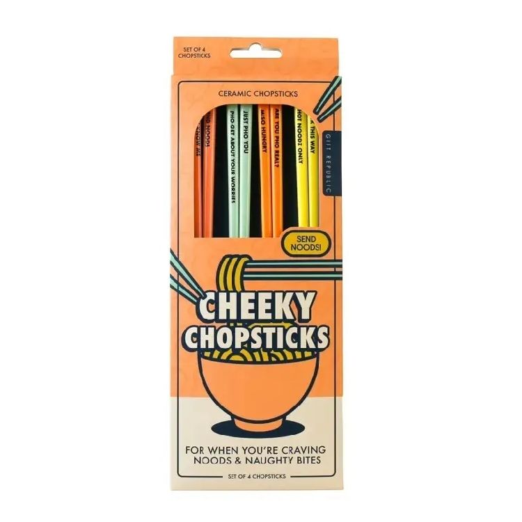 GADGET Eetstokjes - Cheeky, multikleur, set van 4 paar