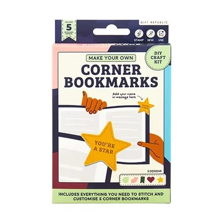 BLADWIJZER boekenlegger - personalised corner, set voor 10 boekenleggers, DIY