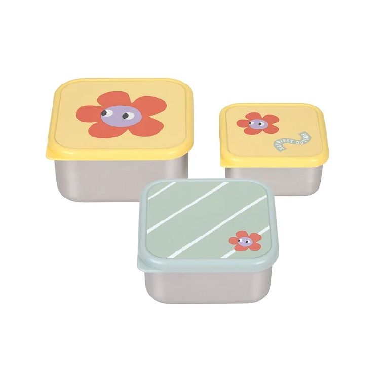 Snackdoos Laessig Snackbox, 3 stuk(s) | Happy Trails Flower School