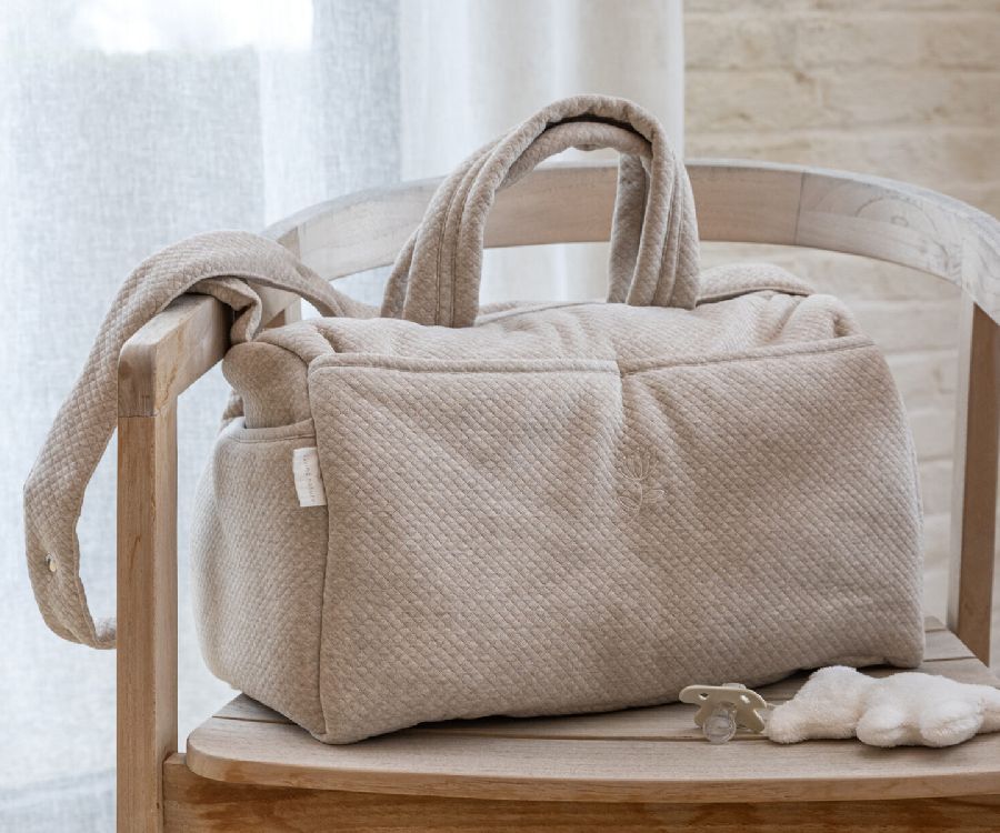 Verzorgingstas Living Nature Amandine, draagtas met luiermat | Cosy Collectie