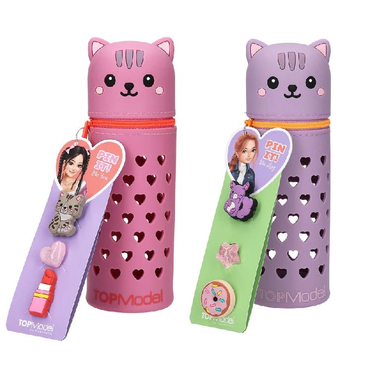 PENNENZAK 1st, etui, Siliconen, Pin It, assortiment, roze/paars, kat