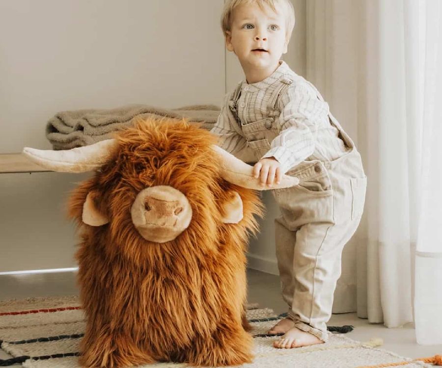 Springfiguur Wild & Soft Hoogland Koe | Soft Bouncies