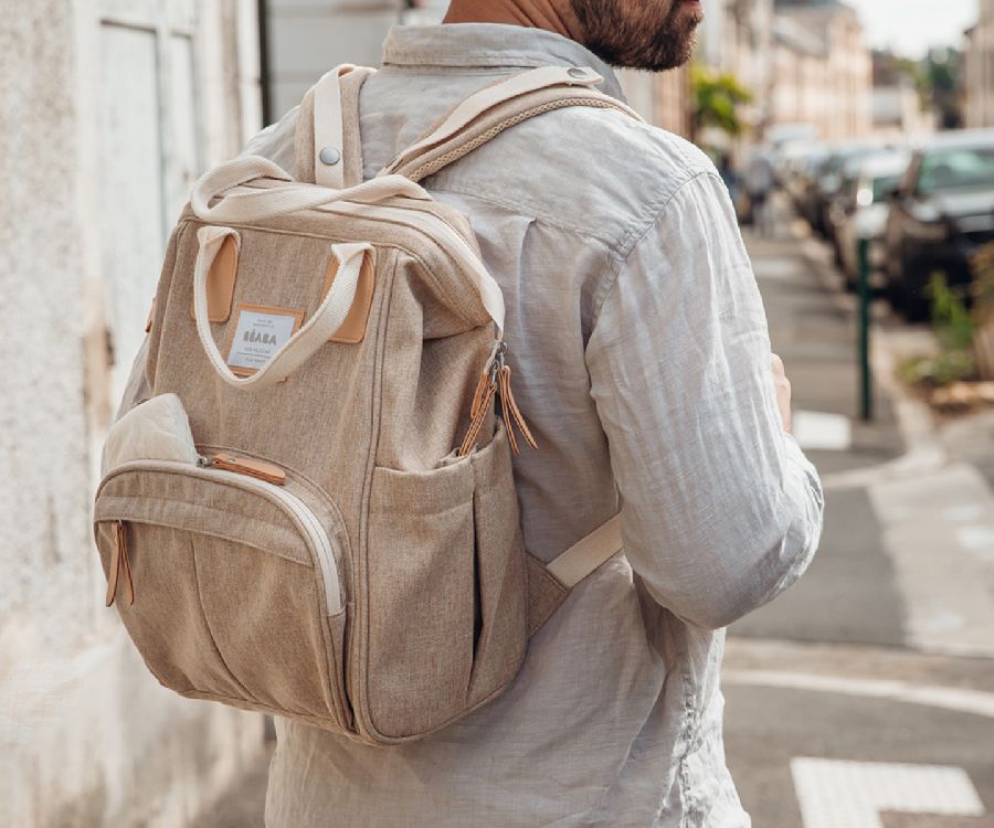 Verzorgingstas Beaba Wellington changing bag, rugzak met luiermat
