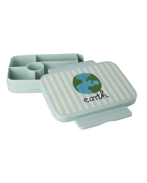 Brooddoos Rice Plastic Lunch Box | Blue ABC Print