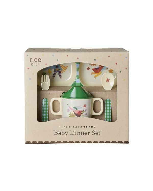 Eetset Rice Baby Dinner Set  - Giftbox | Super Hero