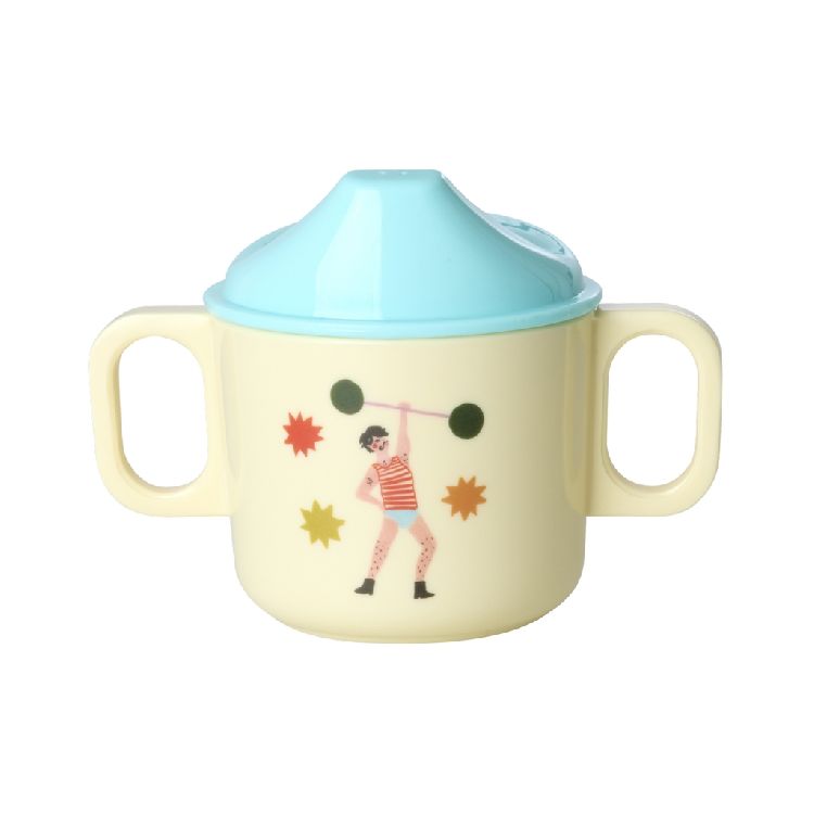 Drinkbeker Rice Baby Cup | Mint Fun Fair Print
