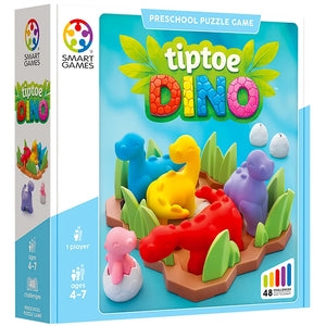 Educatief spel Smart Games Tiptoe Dino | Preschool Puzzle Game
