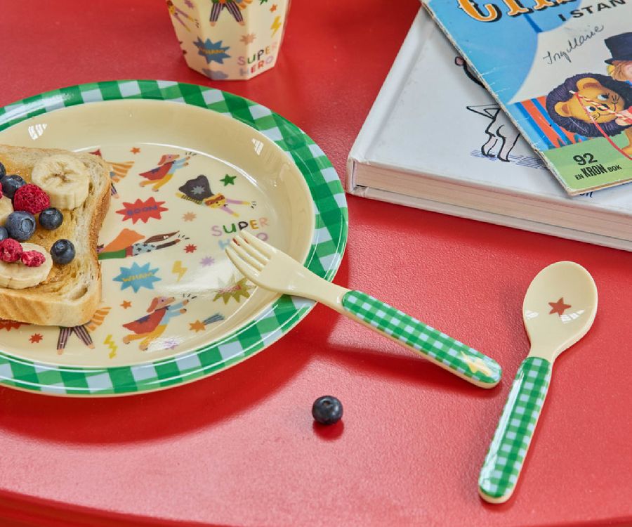 Bord Rice Kids Plate, plat bord | Super Hero