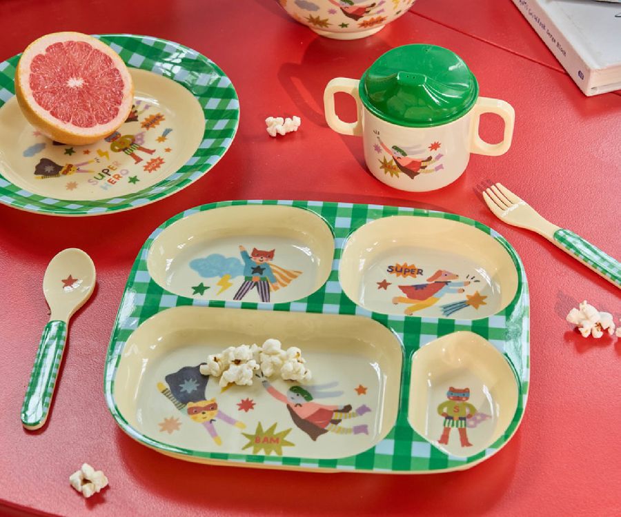 Eetset Rice Baby Dinner Set  - Giftbox | Super Hero