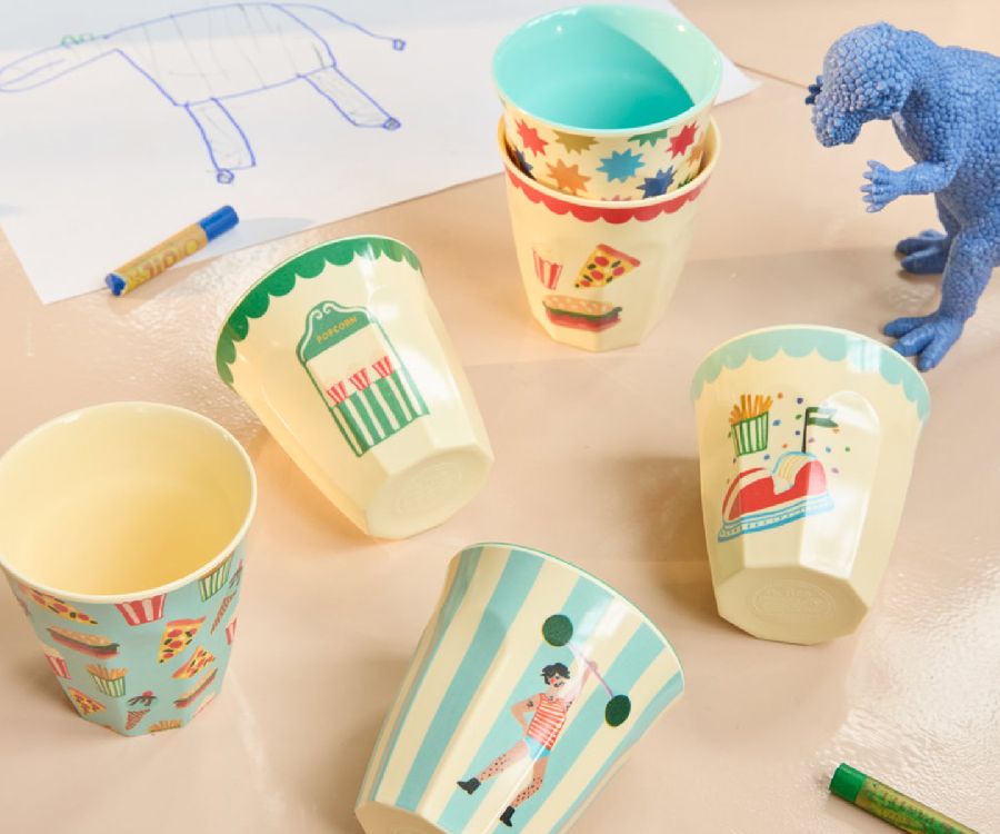 Drinkbeker Rice Small Cup 6-pack | Mint Fun Fair Print